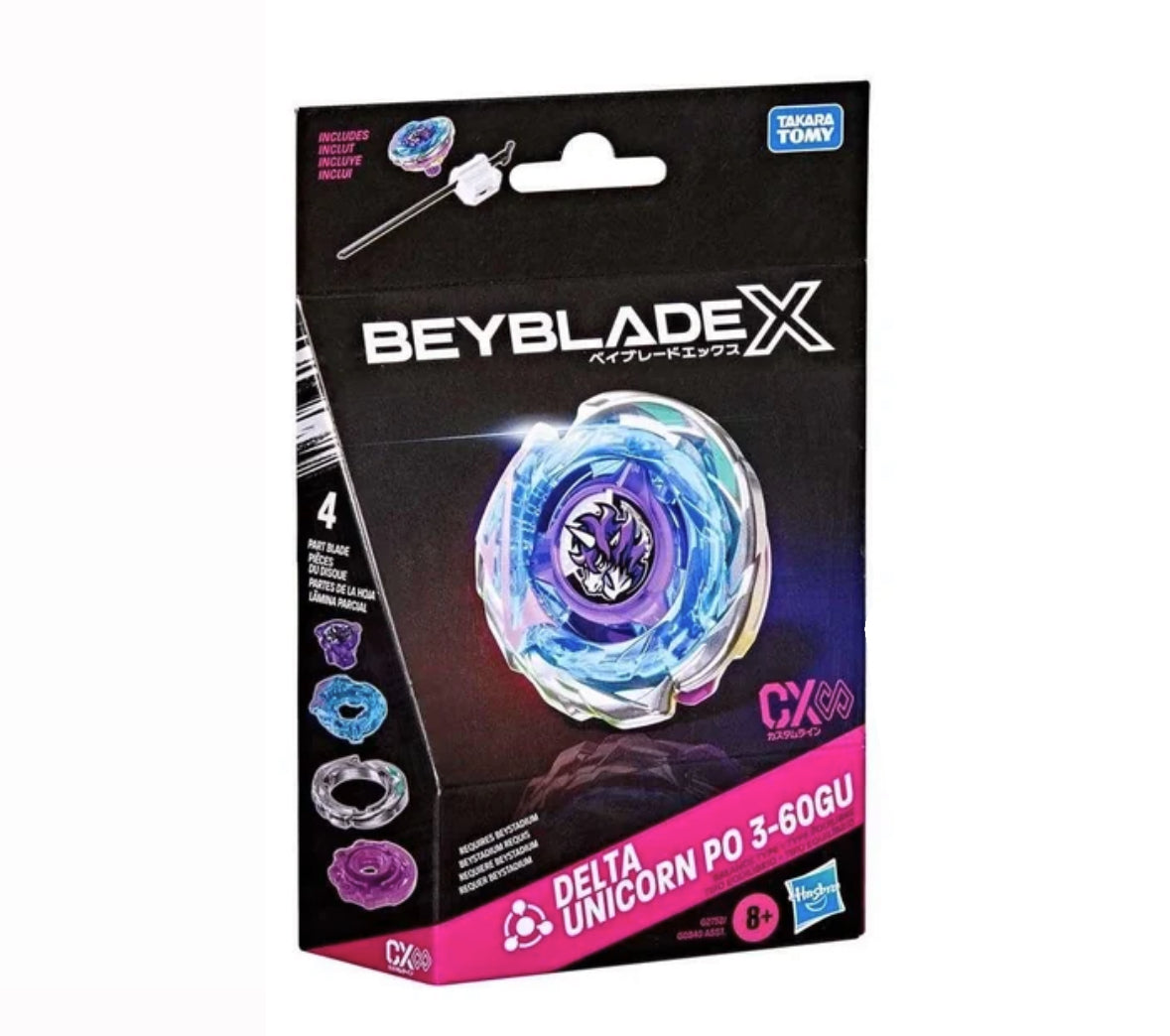 Hasbro Beyblade X CX Delta Unicorn PO 3-60GU Takara Tomy